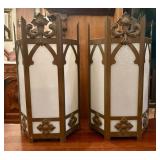 Antique Hexagonal Gothic-style Hanging Pendant Lig