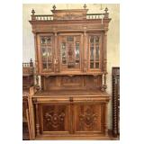 Antique French Walnut Hutch, designed in the opule