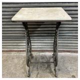 Antique Wilcox-Gibbs Cast Iron Sewing Machine Tabl