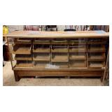 Antique Haberdashery Counter - Wooden Shop Display