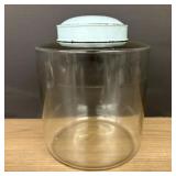 Large Early Country Store Countertop Glass Jar Wit