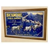 Vintage Cardboard Advertising Poster for Bickmore