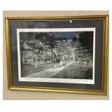 Framed Vintage Print titled "Group of Hackney Cham