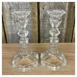 Tiffany And Co. Style Crystal Candlestick Holders