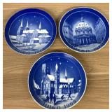 Lot Of 3 Blue German - Danish Christmas Collector