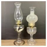 Two Vintage Oil Lamps B&P and P&R Co.  -  4'x16'