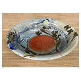 Stoneware Ceramic Mingei Style Drip Glaze Noodle B