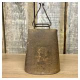 Antique Primitive Cow Bell 4.5"X8.5"