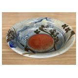 Stoneware Ceramic Mingei Style Drip Glaze Noodle B