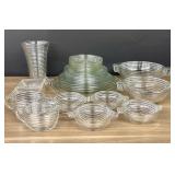 Large Collection of Vintage Anchor Hocking Manhatt