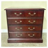Chippendale Style Mahogany Nightstand Chest  -  20