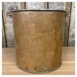 Antique Copper Bucket - Vessel 12"X11"