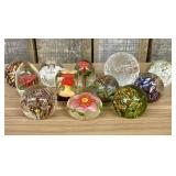 Collection of Murano Glass Paperweights  -