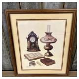 Gilt Framed C.W. Vittitow Print titles "Treasured