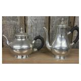 Pair of Vintage Silver-plated Tea and Hot Chocolat