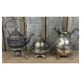 Collection of Antique Silver-plated items Includin