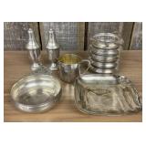 Collection of Vintage Silver-Plated/Pewter Holloww