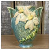 Vintage Roseville Art Pottery Vase In The Clematis