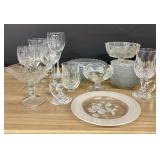 Collection of Assorted Vintage Glassware Includes