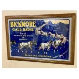 Vintage Cardboard Advertising Poster for Bickmore