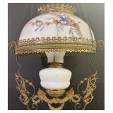 Antique Victorian-era Hanging Oil Lamp, Commonly K