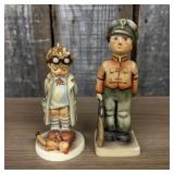 Pair Of Vintage Hummel Porcelain Figurines,"Soldie