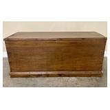 Early Antique Solid Mahogany Blanket Chest 19"X48"