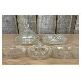 This Lots Consists of Vintage Pressed Glass Items,
