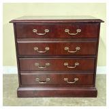 Chippendale Style Mahogany Nightstand Chest  -  20