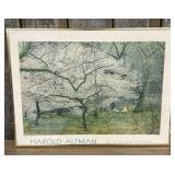 Lithograph Print Titled "Picnic, Central Park" by