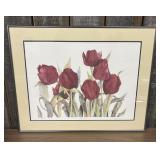Limited Edition "Red Tulips" artist print by Lyn S