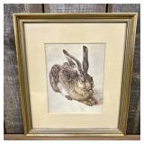 Framed Print of the Famous 1502 Watercolor Paintin