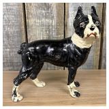 Antique Hubley Style Cast Iron Boston Terrier Door