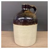 Stoneware Pottery Two Tone Crock Jug 4"X7"