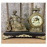 New Haven "Clotho" Figural Mantel Clock From The L
