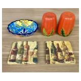 Collection of Decorative Kitchen Items, including