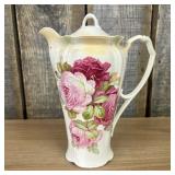 Antique German Porcelain Chocolate Pot featuring a