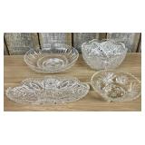 Collection of Antique American Brilliant Cut Glass
