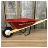 Vintage Radio Flyer Wheelbarrow  -  17'x9'x7'