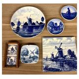 Collection of Vintage Delft Blue (Delft Blauw) Pot