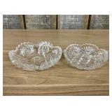 American Brilliant Cut Glass Bowls 6'X1.5'