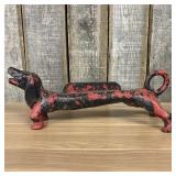 Large Heavy C. 1930's Cast Iron Dachshund Dog Boot