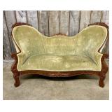 Antique American Rococo Revival Carved Walnut Sett