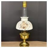 Original Aladdin 23 Oil Lamp With Hand Painted Che