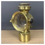 Antique Brass Carbide Bicycle Lamp- "Neverout" Mod