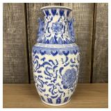 Chinese Blue And White Porcelain Vase With Floral