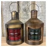 Nautical Port - Starboard Lanterns With Red/Green