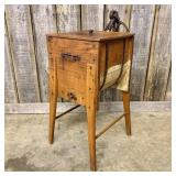 "Modern Churn" Antique Wooden Butter Churn With Ca