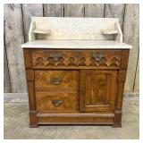 Antique Eastlake Victorian Style Commode Washstand