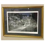 Framed Vintage Print titled 'Group of Hackney Cham